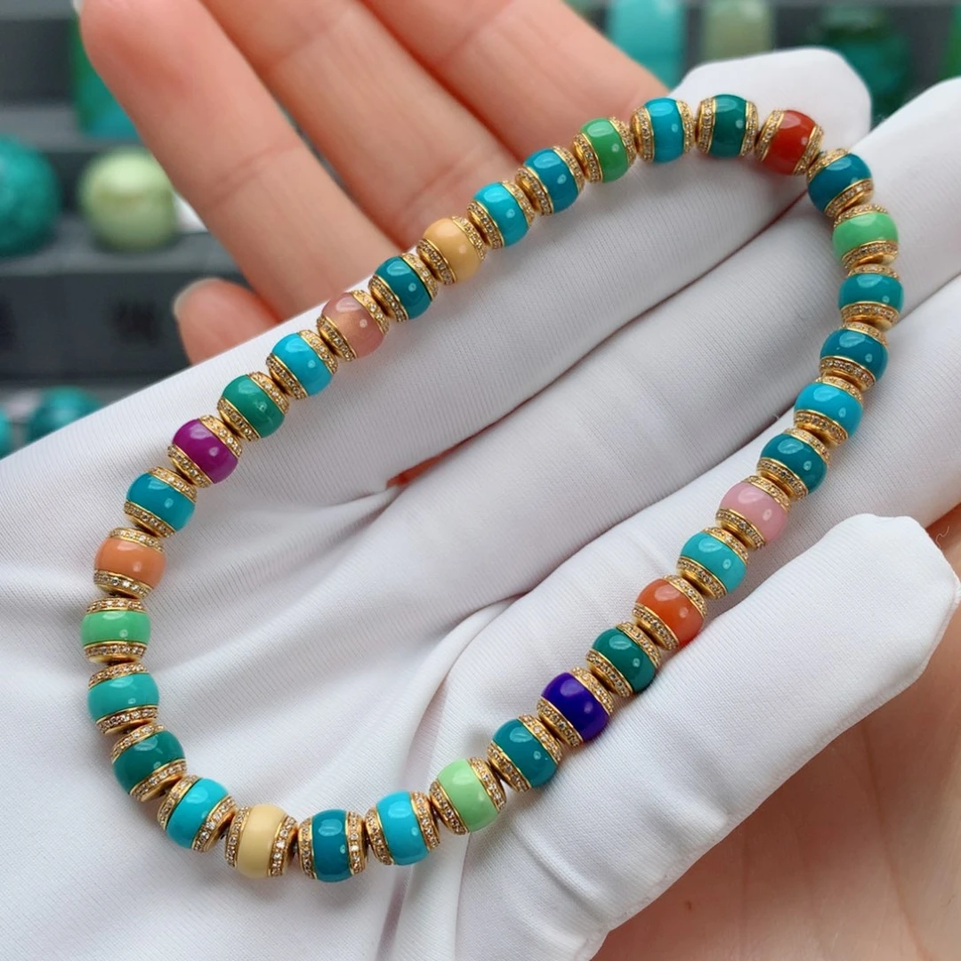 绿松石其他18K金镶嵌