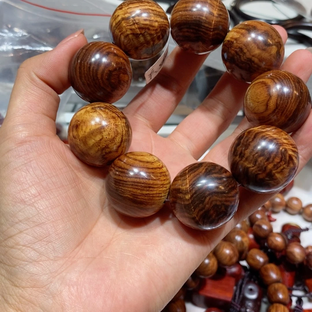 步***g檀香木黄花梨手串