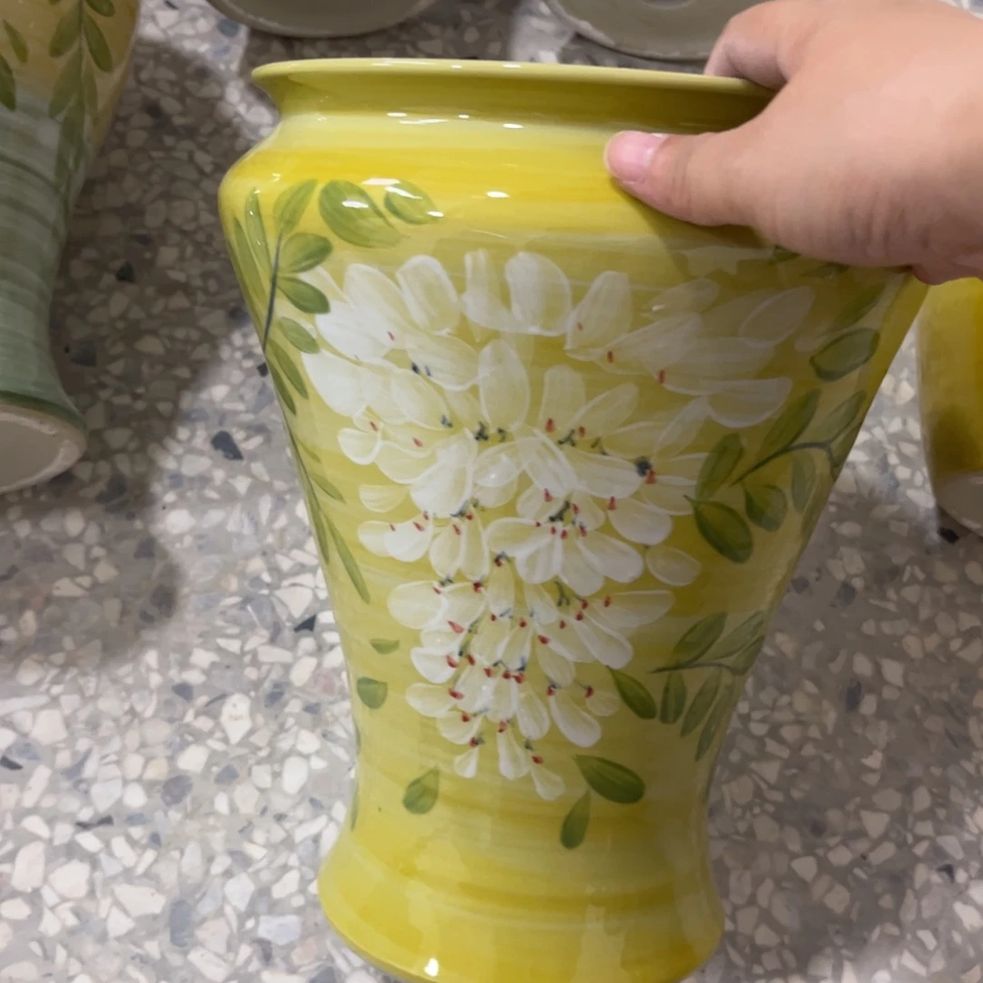 麦***熊景德镇陶瓷花盆花盆