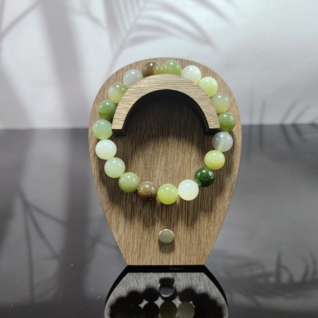 J和田玉多宝圆珠手串（卡10）0503