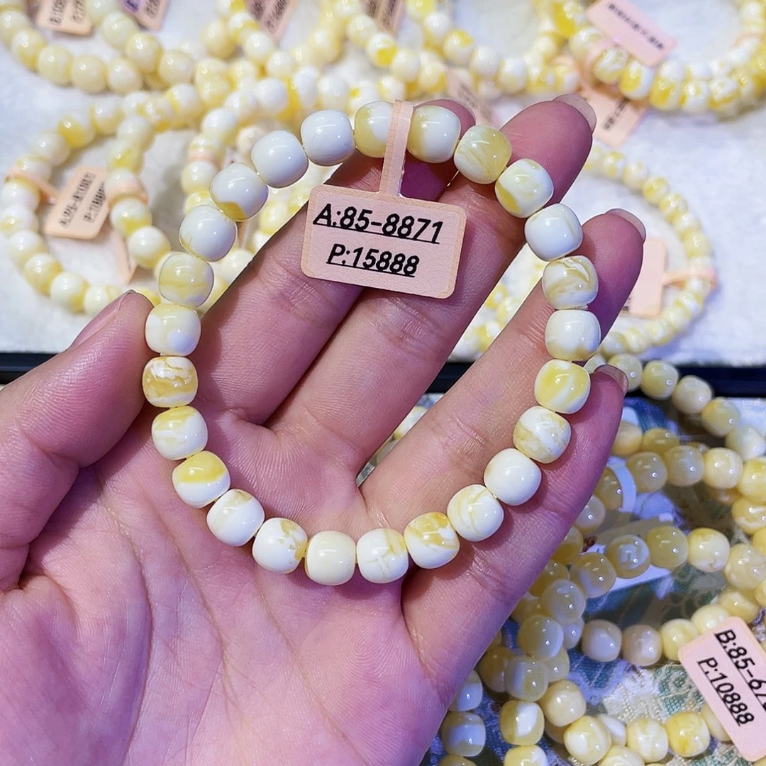 M***蜜蜡未镶嵌手串8.5mmmm