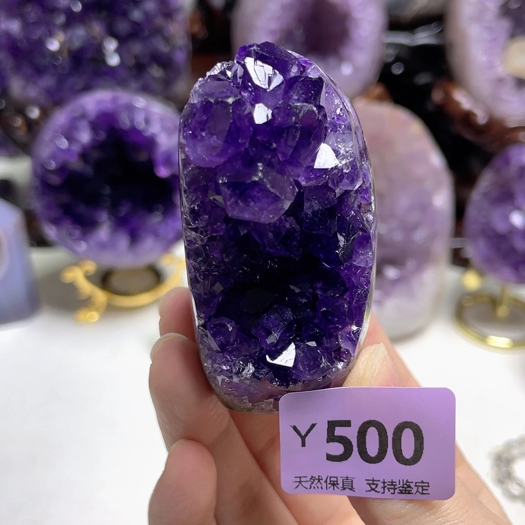 珠宝半成品未镶嵌紫晶