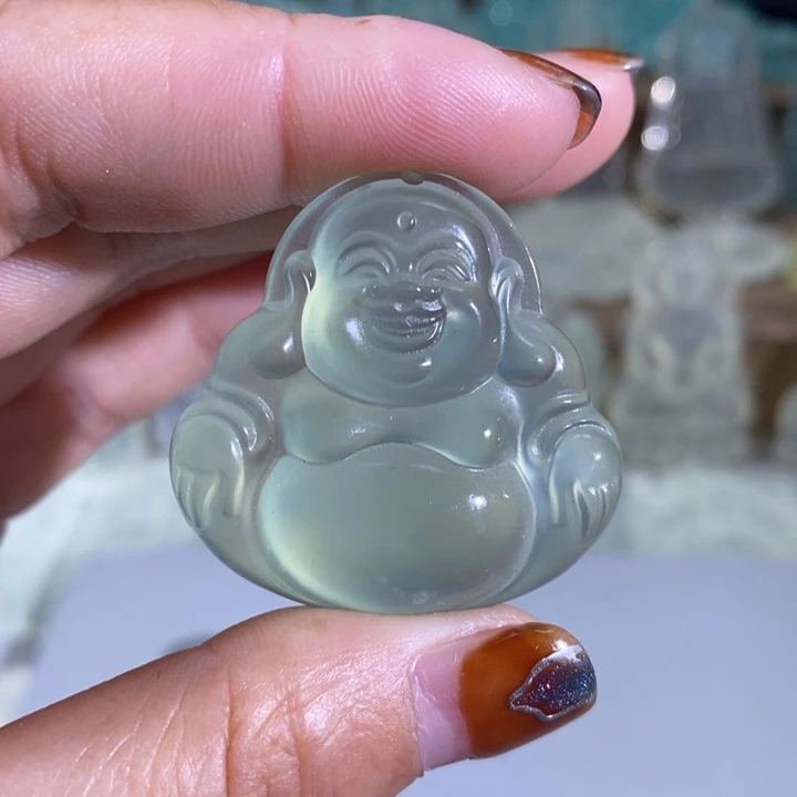 岫玉吊坠未镶嵌肥*妞吊坠