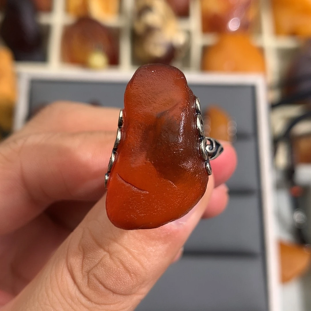 蜜蜡裸石未镶嵌你