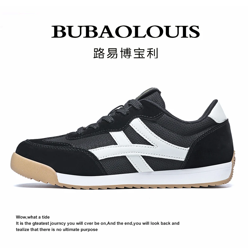 LYBBL8807真皮拼网阿甘鞋