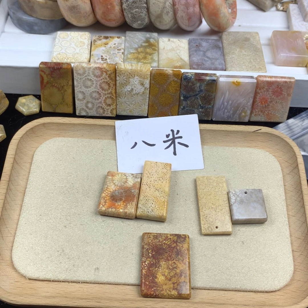 -***-硅化珊瑚（珊瑚玉）未镶嵌颈饰