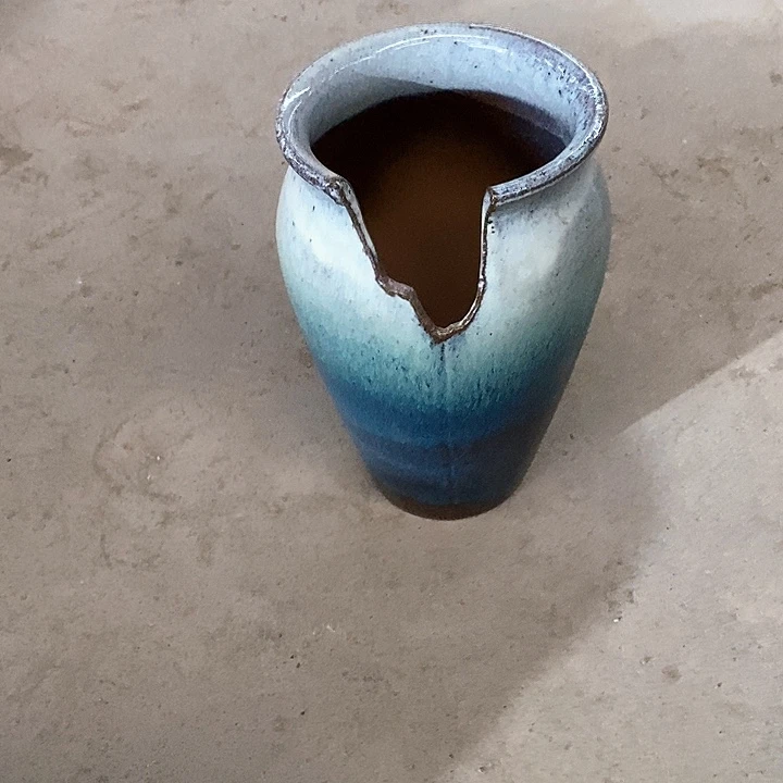 红陶瑕疵高22口13