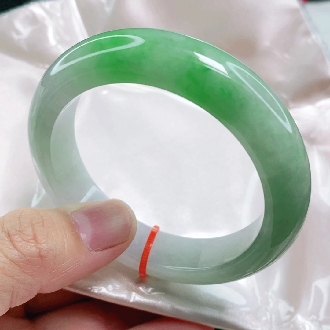 未镶嵌手镯翡翠53.6圈口