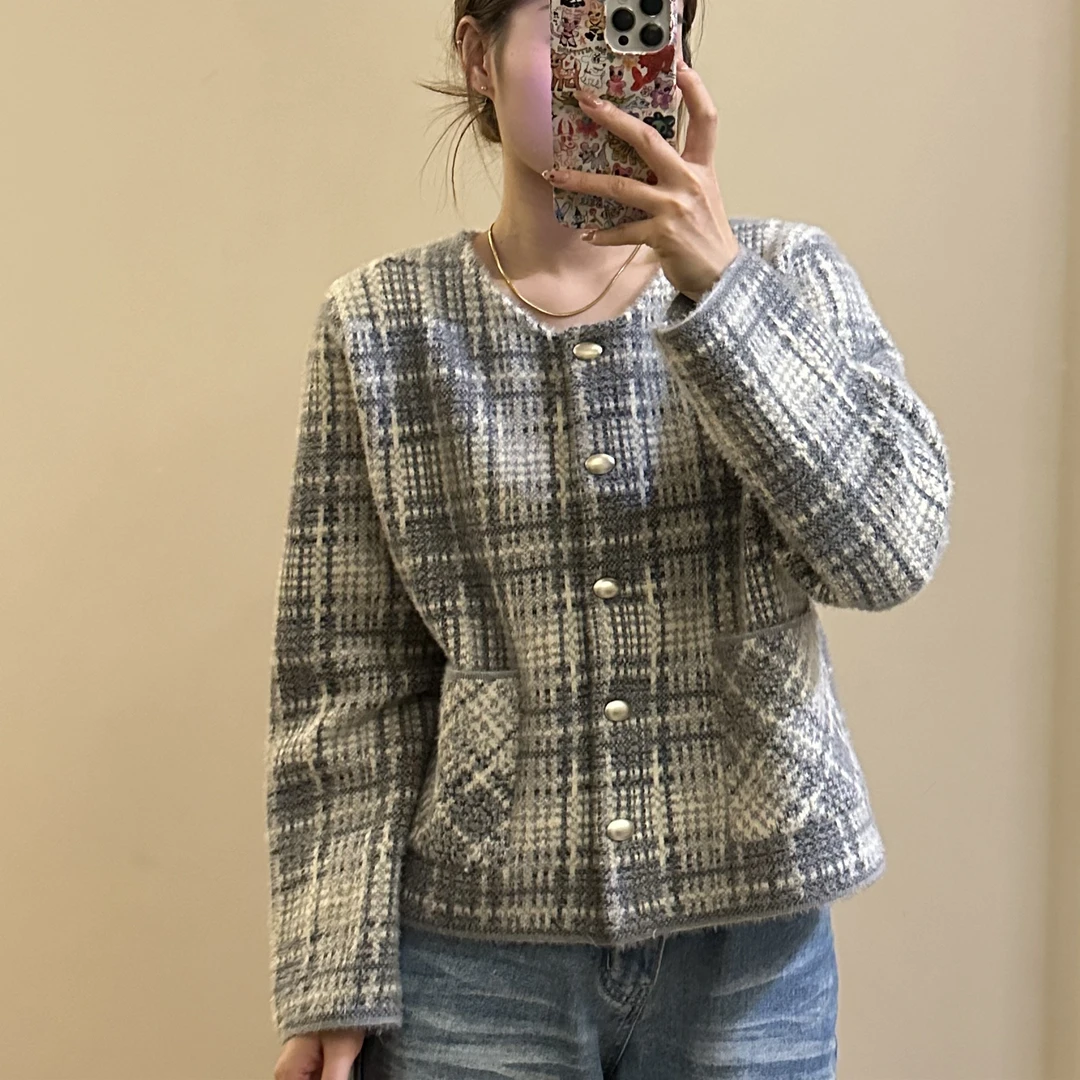 【809】秋冬时尚气质小香风女外套