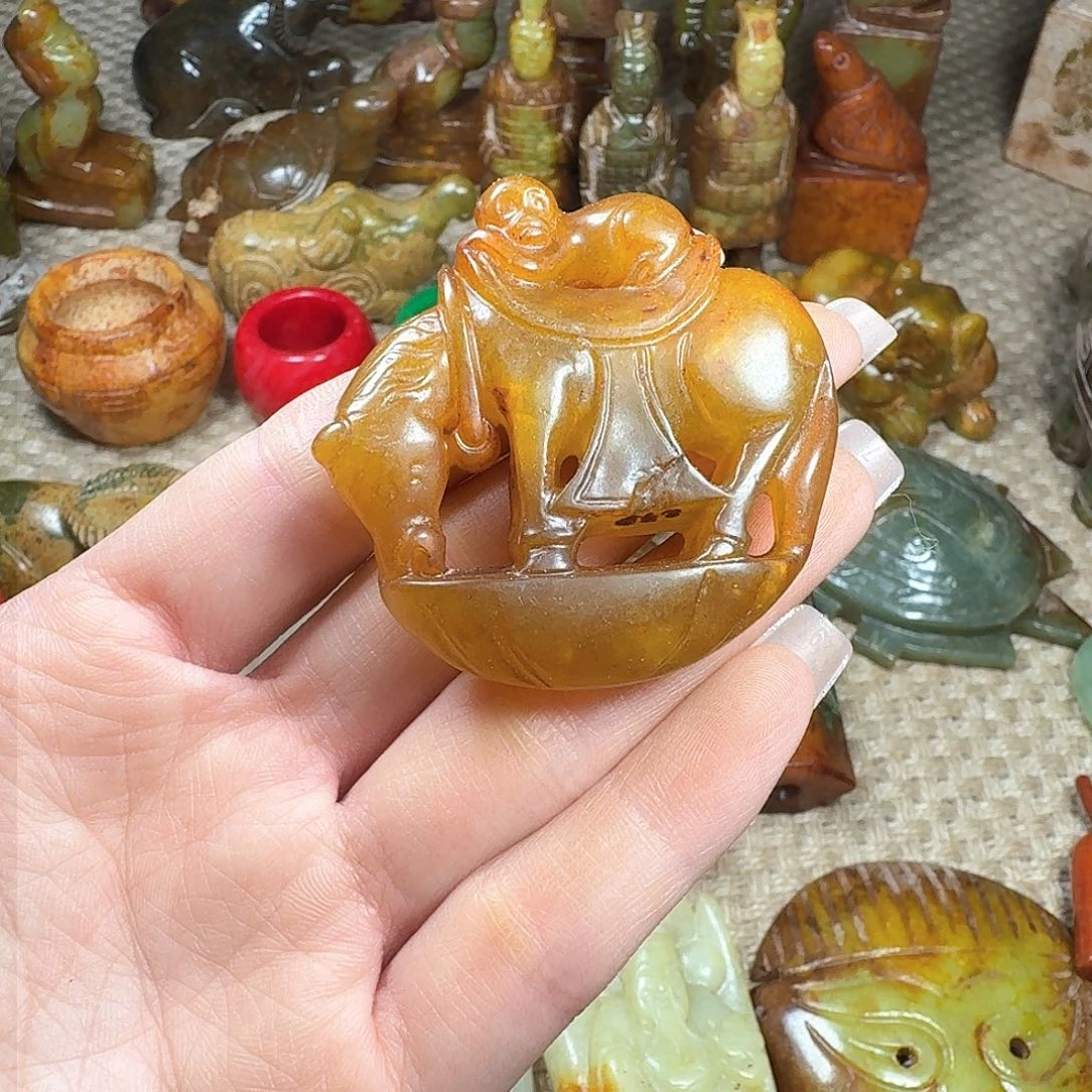 白玉菩提吊坠挂件