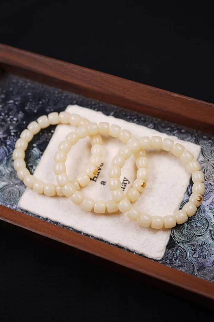 天然菩提根9*10mm单圈手串