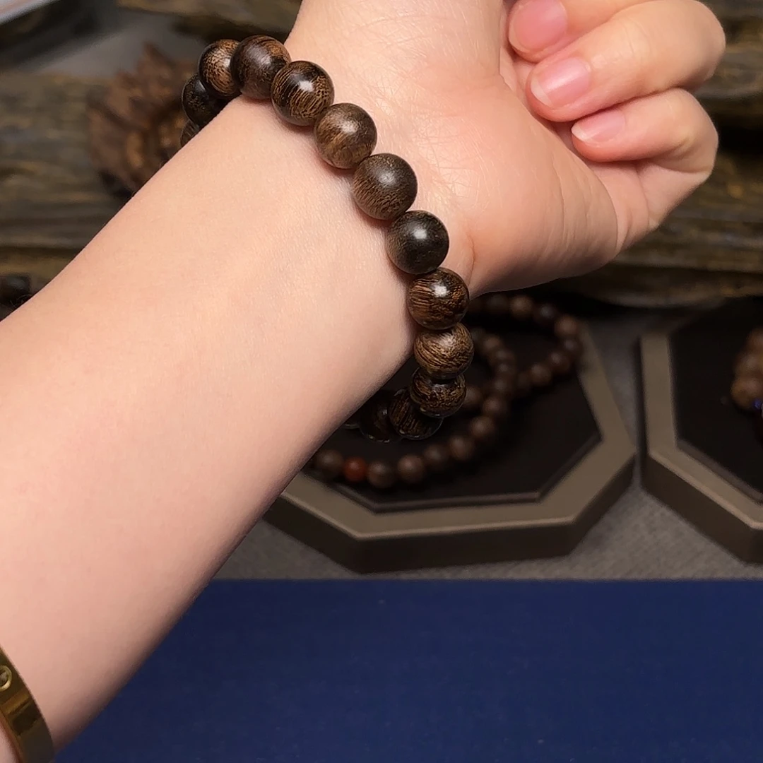 沉香手串越南芽庄帝王黄棋楠瘤疤1.0