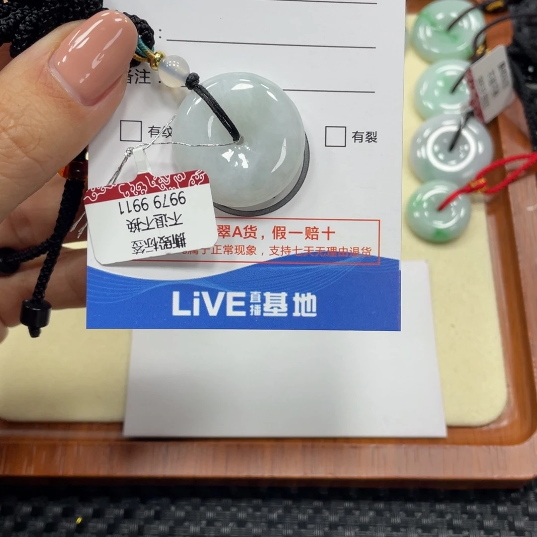 翡翠颈饰未镶嵌翡翠吊坠x 4717