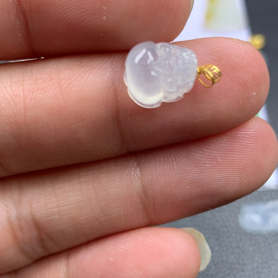 【闪购商品】翡翠18K金镶嵌颈饰翡翠