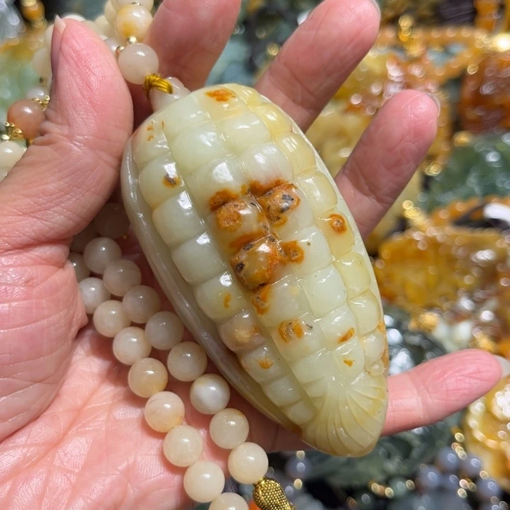 岫玉未镶嵌毛衣链