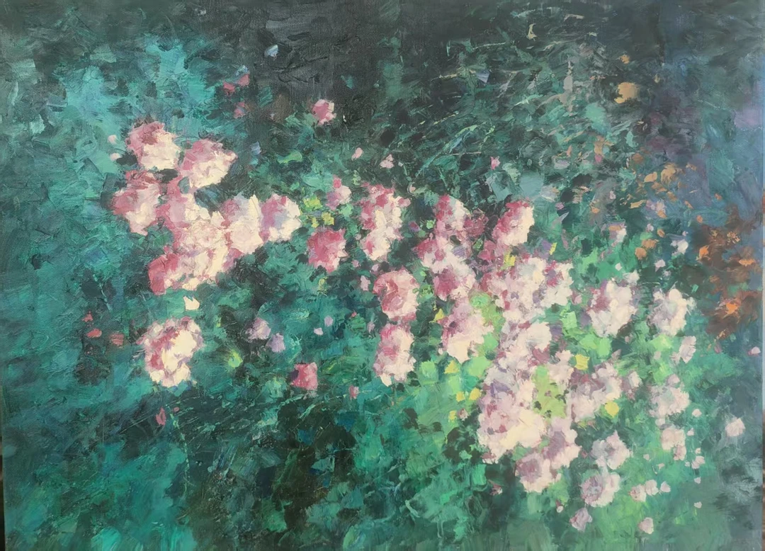 油画收藏作品  60x80cm