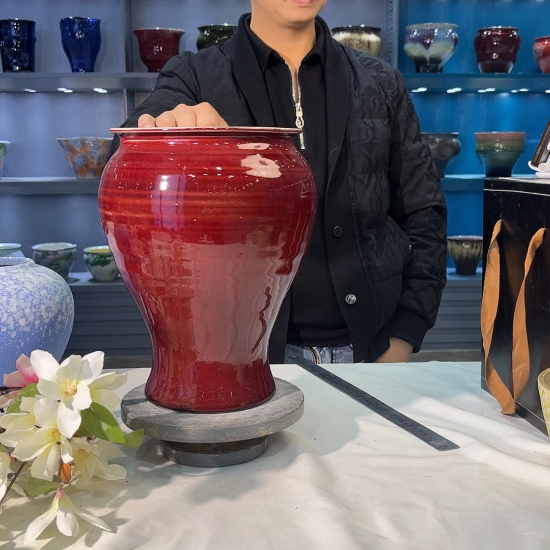 陶摆件景德镇陶瓷花盆