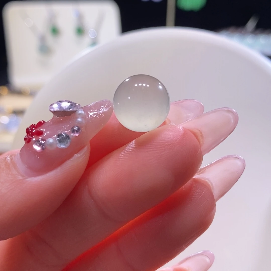 翡翠未镶嵌颈饰翡翠高冰雪梨黄珠