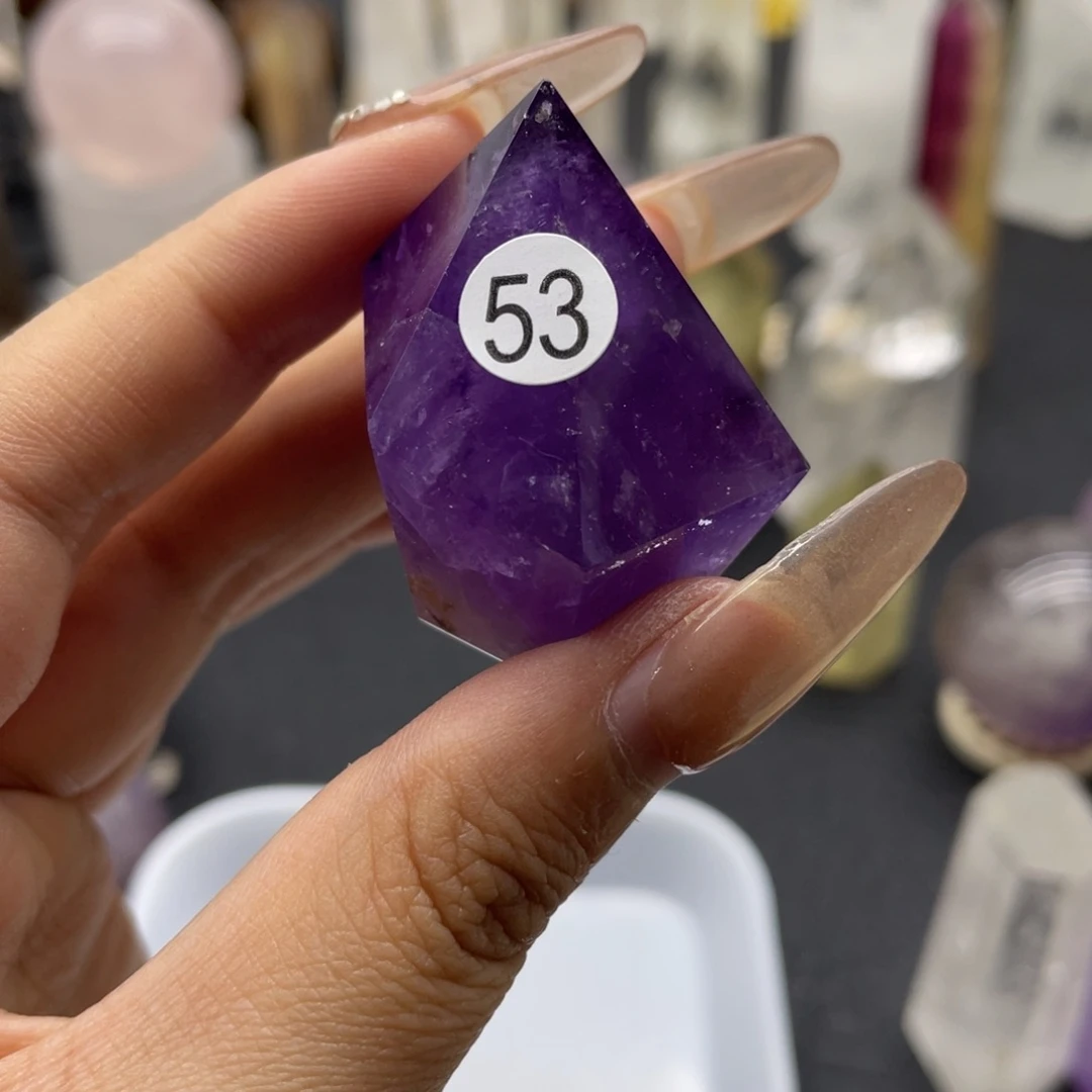 紫晶珠宝半成品未镶嵌53