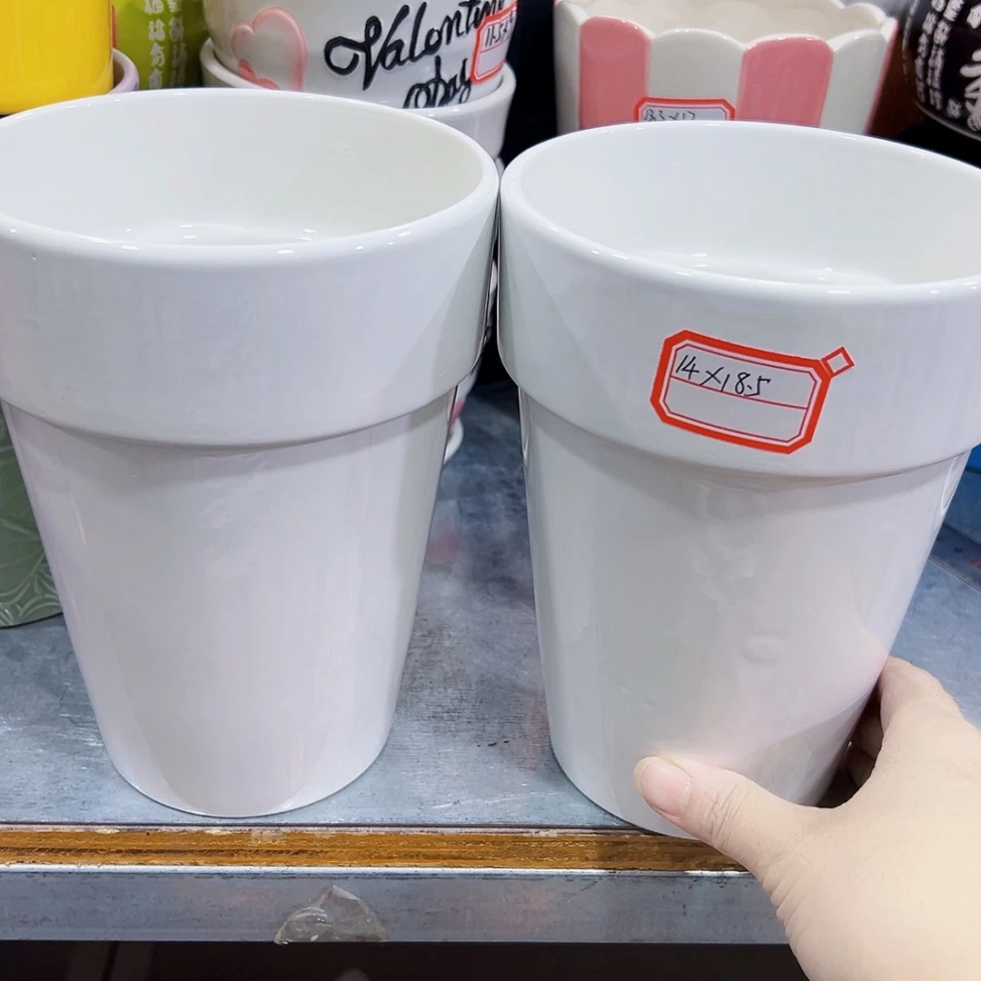 外贸尾单陶瓷花盆凑单10米包邮