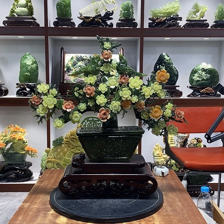 用***3玉山水摆件 玄关摆件