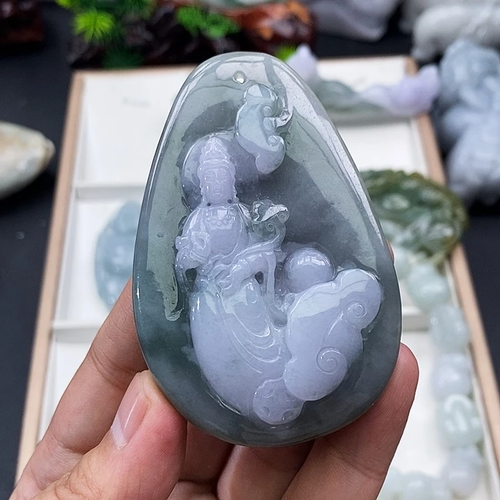 颈饰未镶嵌翡翠缅甸天然翡翠A货