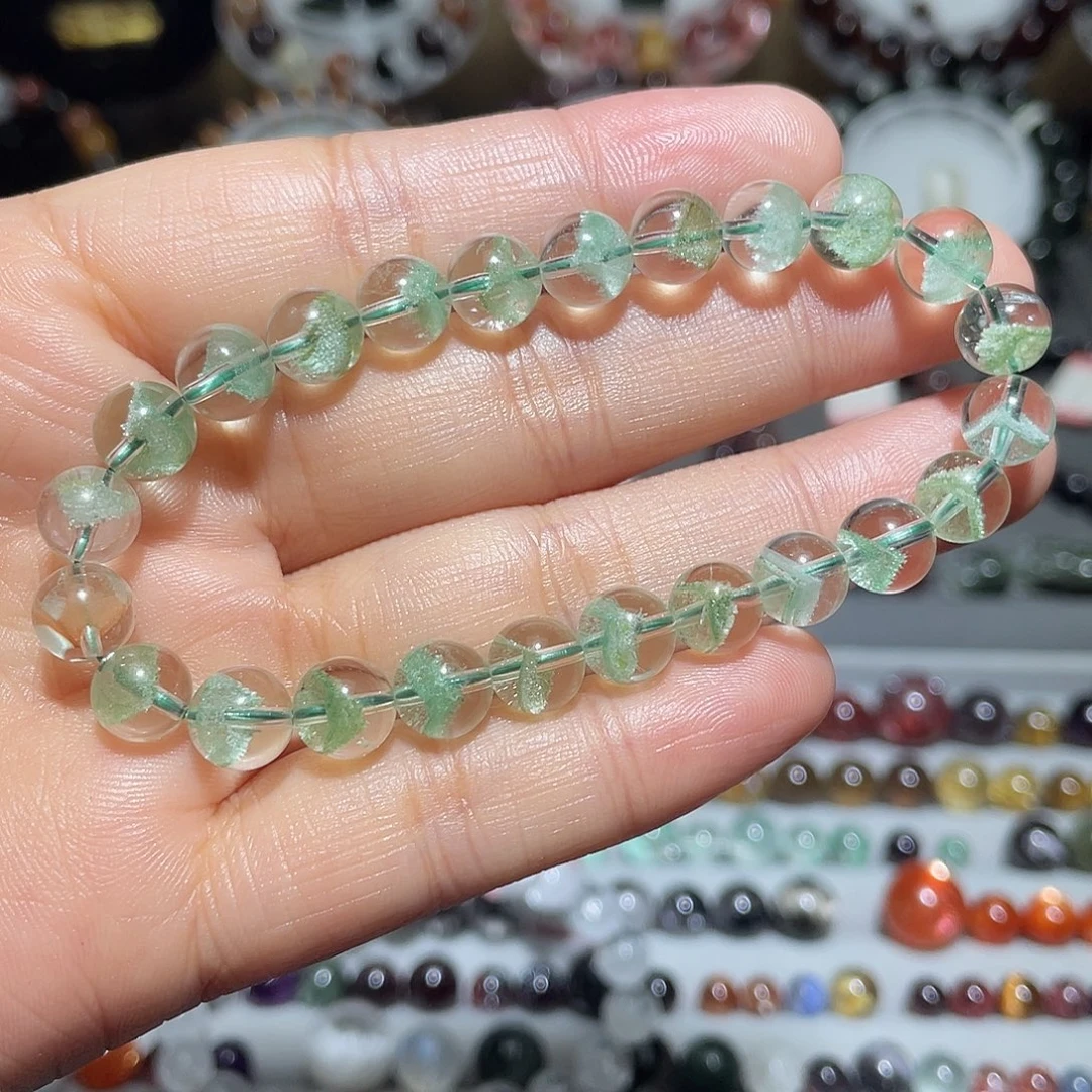 未镶嵌手链水晶翠幽灵金字塔手串