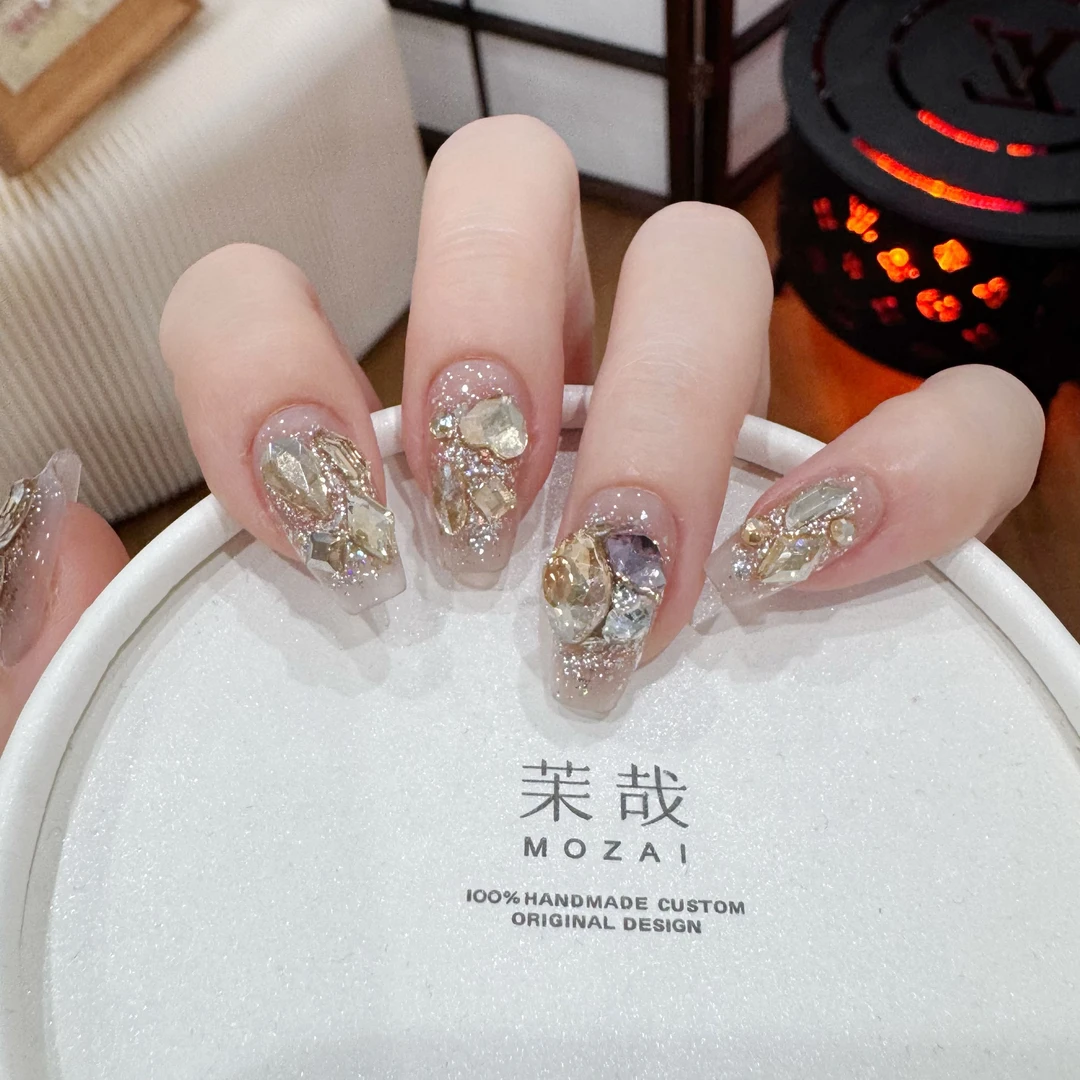 茉哉KK【潘多拉】纯手工定制美甲可拆卸穿戴甲A1684/A1685