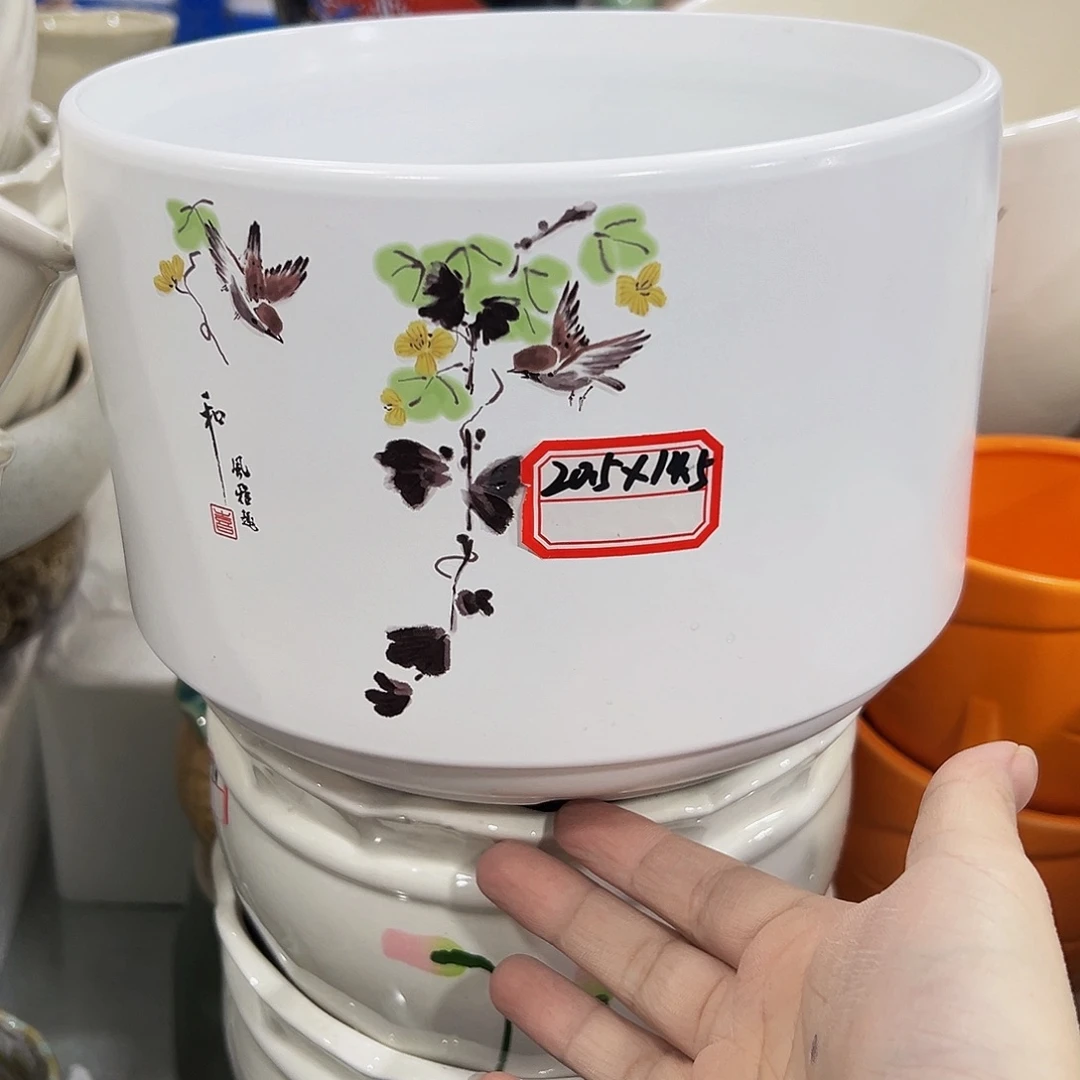 外贸尾单陶瓷花盆凑10米包邮