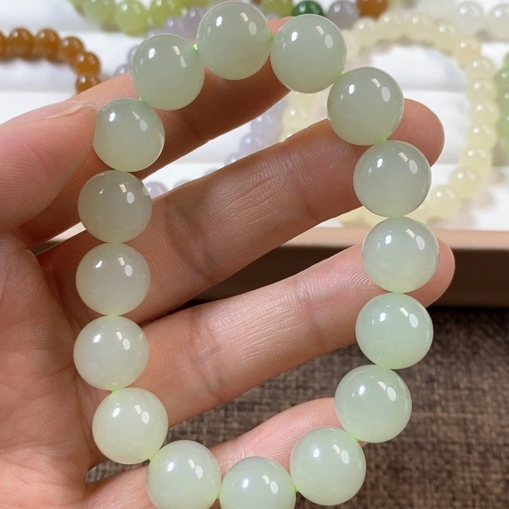 手串未镶嵌和田玉绝**度17颗