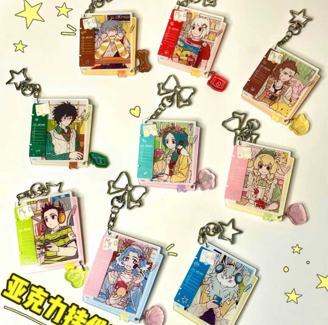 三福x非人哉my day系列亚克力挂件盲盒-【直播帮拆】