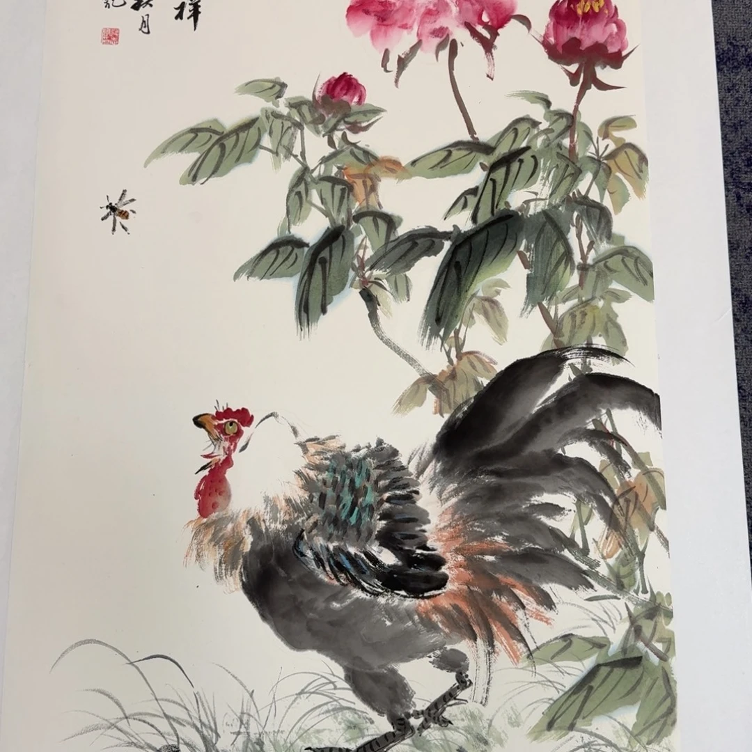 国画纯手绘山水花鸟