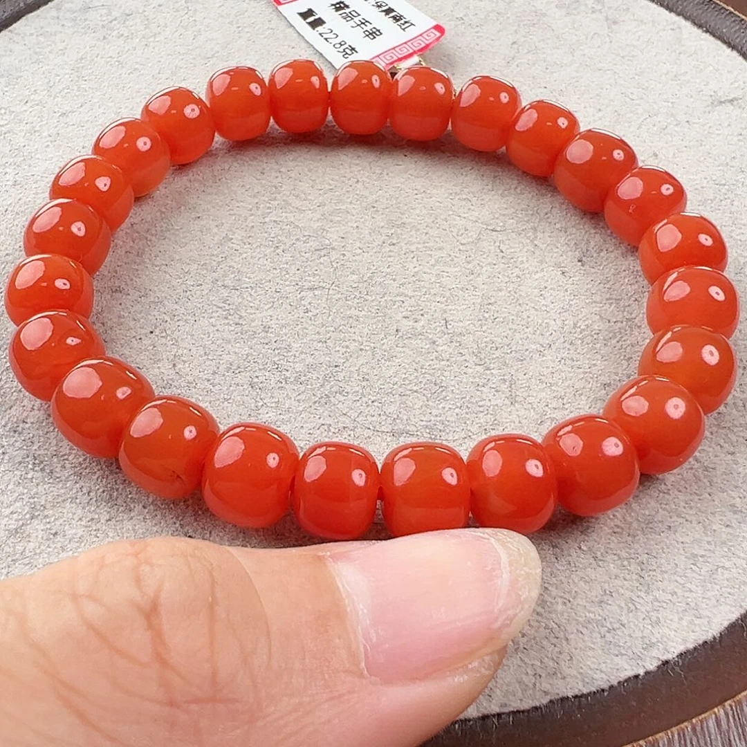 南红玛瑙手串未镶嵌