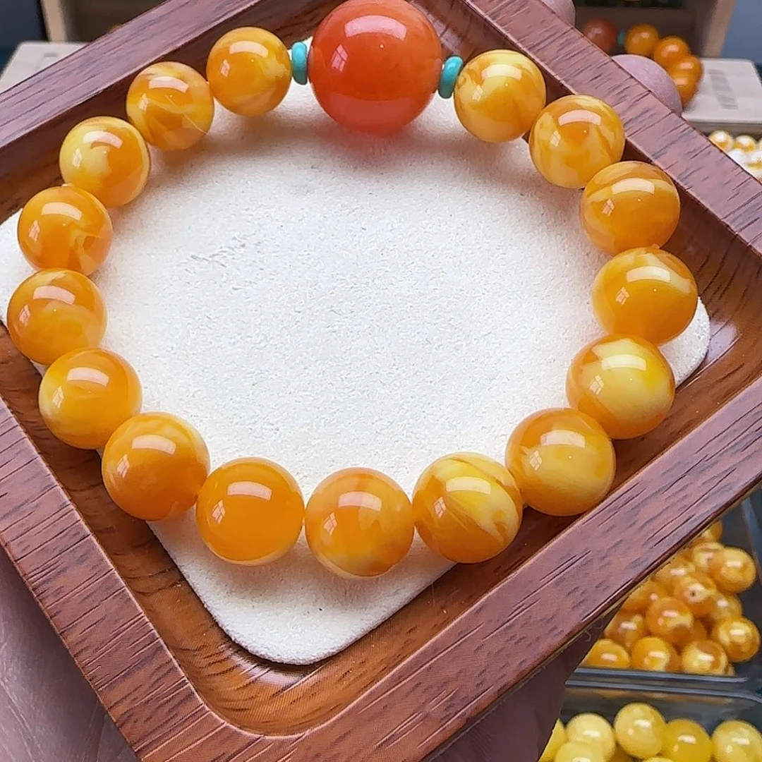 爱***园精品老蜡素串搭配一条