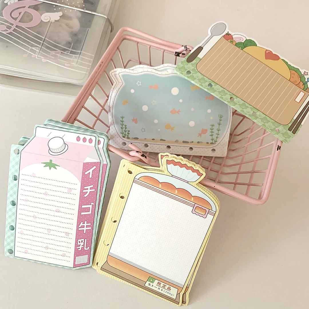 「异形！M5/A7内页」活页替换内芯已打孔可爱甜盐手帐原创古早ins