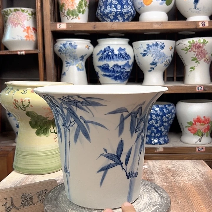 陶斗笠竹子陶瓷陶瓷陶瓷