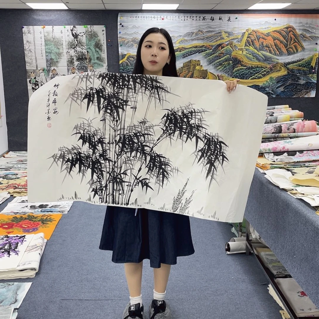 国画作品小姐姐放漏…