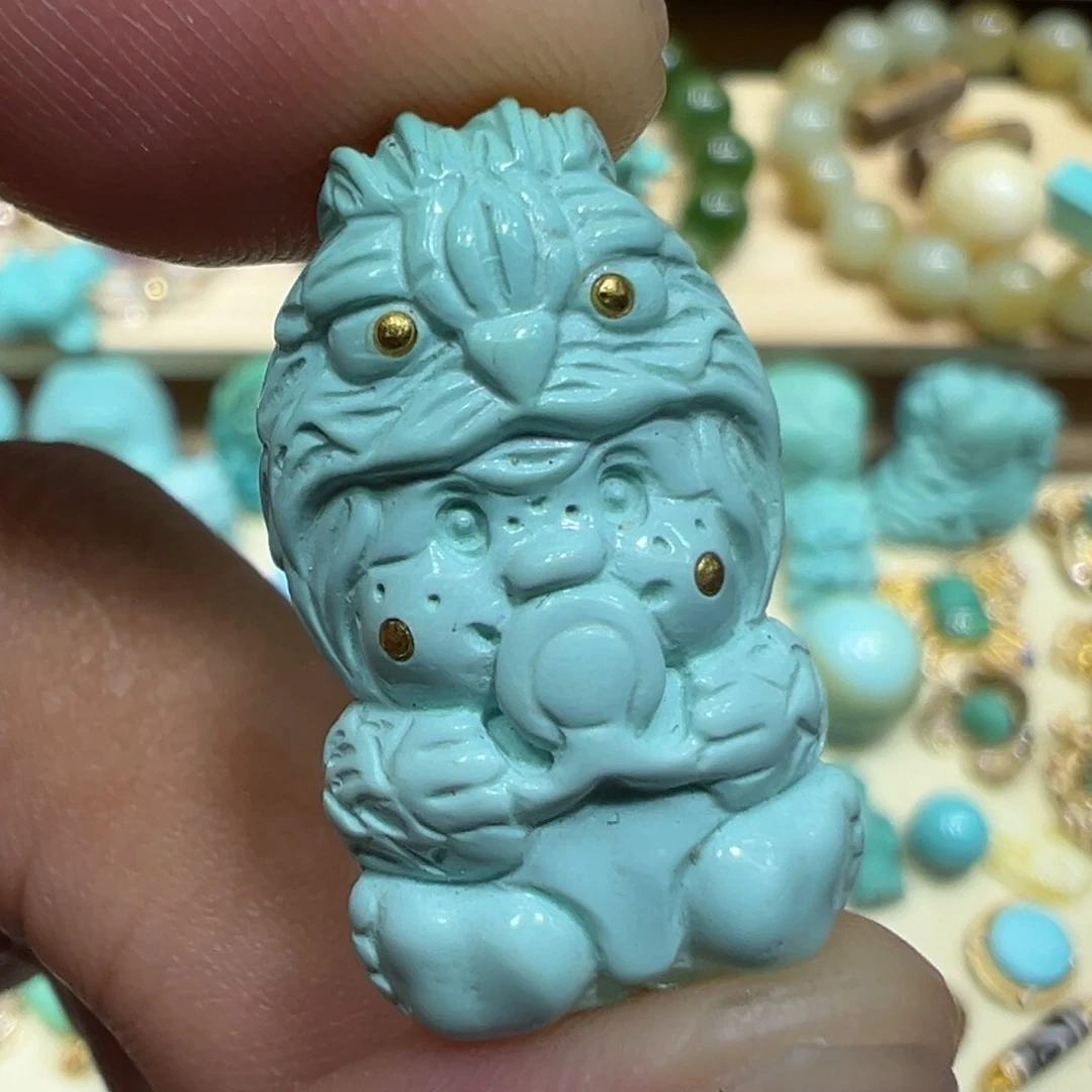 绿松石未镶嵌颈饰