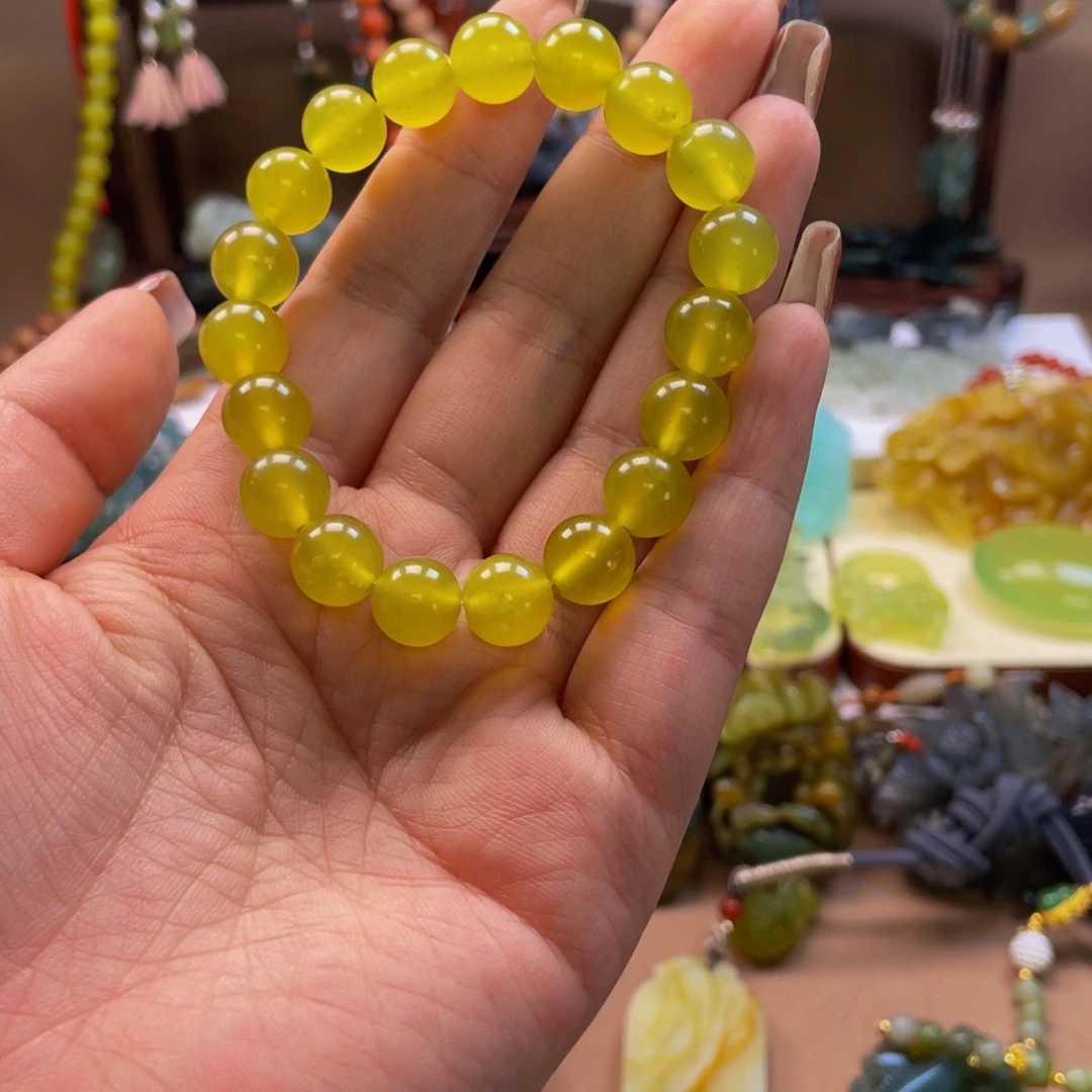 蛇纹石玉手链未镶嵌