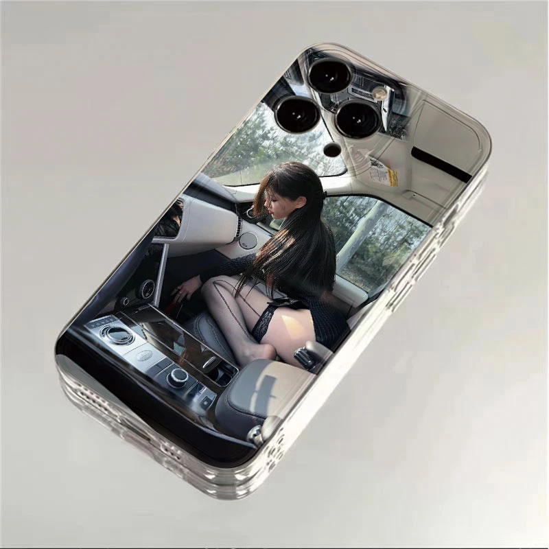 丝袜女孩适用iphone16苹果15手机壳小米OPPO华为VIVO荣耀一加魅族