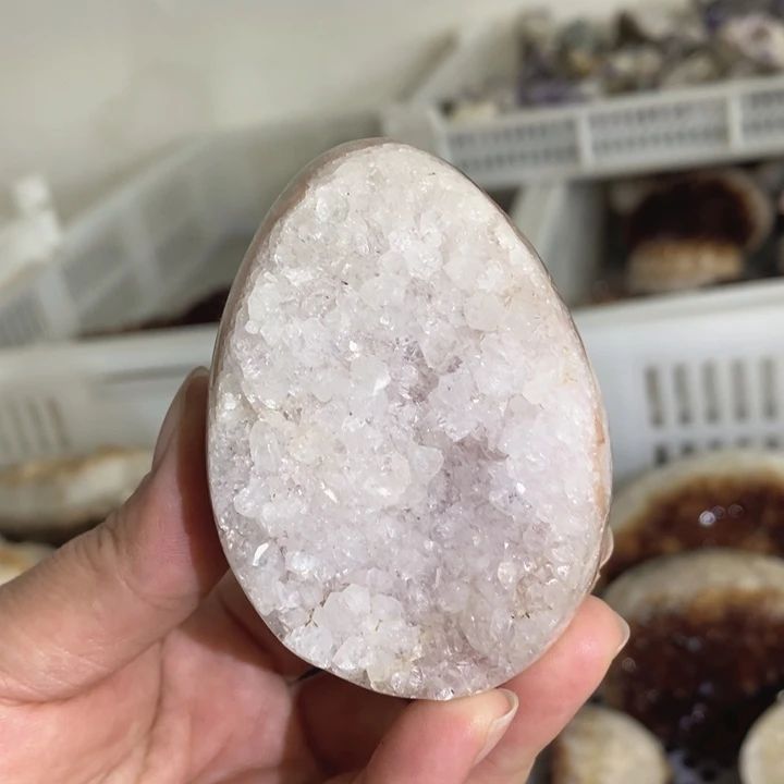 未镶嵌珠宝半成品水晶龙蛋