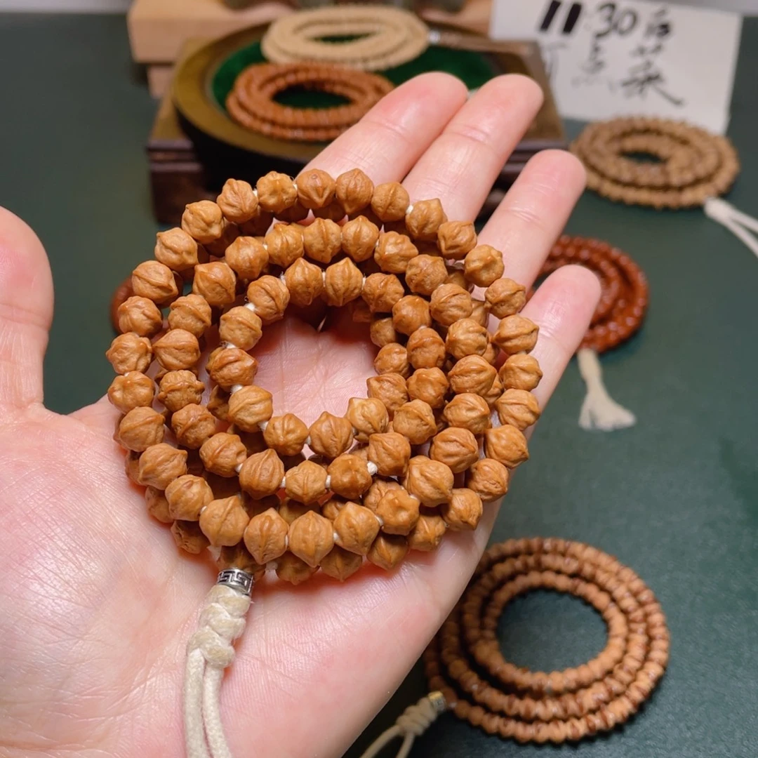 柏香籽/百香籽吊坠白牙横打长串