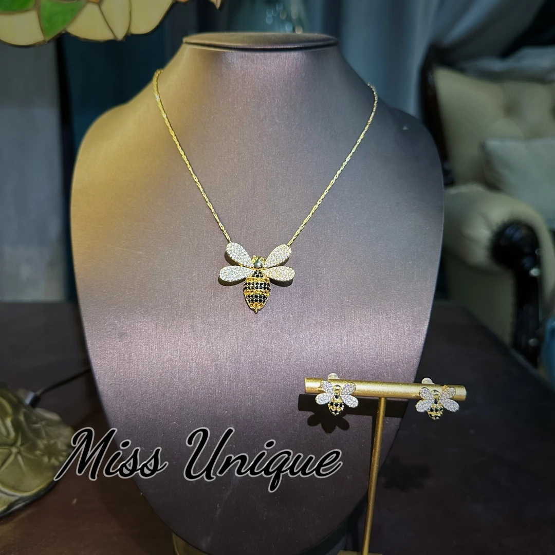 S2600金色小蜜蜂项链套装
