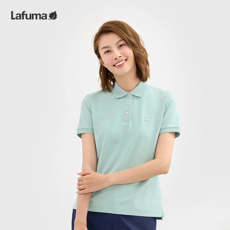 LAFUMA乐飞叶户外25夏季Sorona翻领POLO衫女运动短袖T恤LFTS5BS28