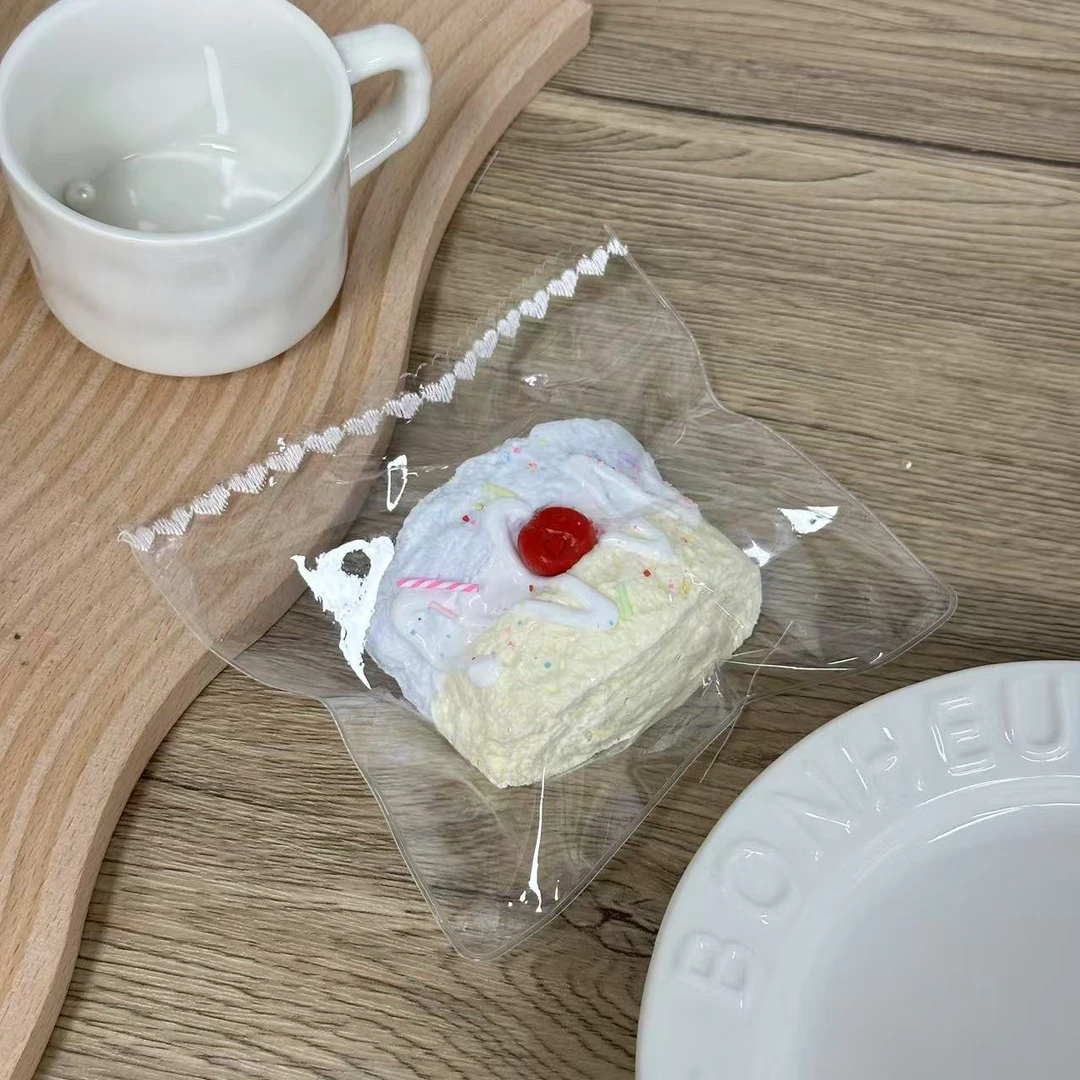 【奶酪泥】樱桃馒头 纯手工硅胶捏捏乐解压玩具