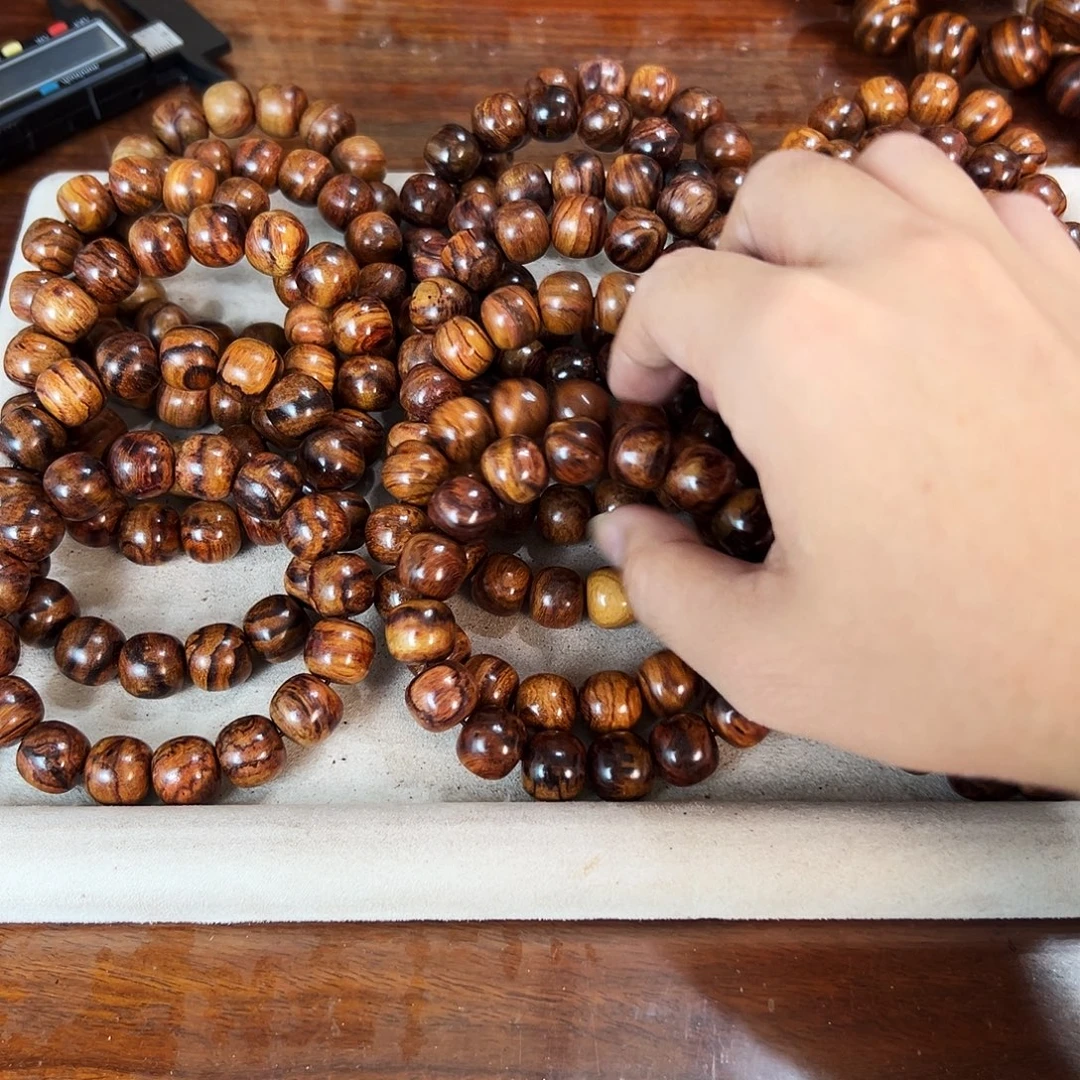 黄花梨/降香黄檀手串/手链14mm桶珠29.9