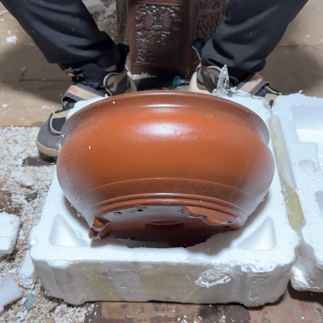 紫砂花盆口径25.11口径