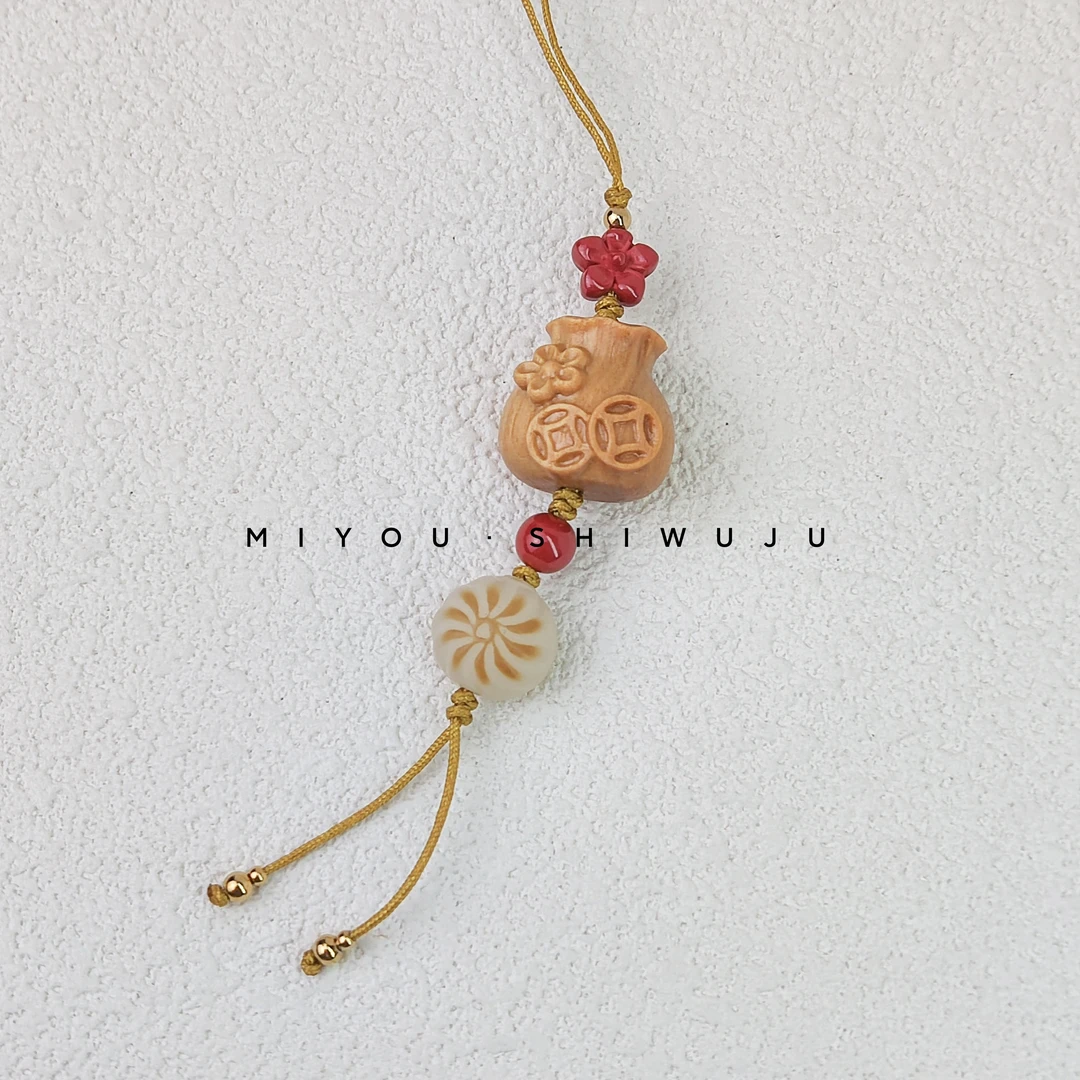 含辰砂工艺品【包有钱花】原创设计帝王砂小花菩提包子