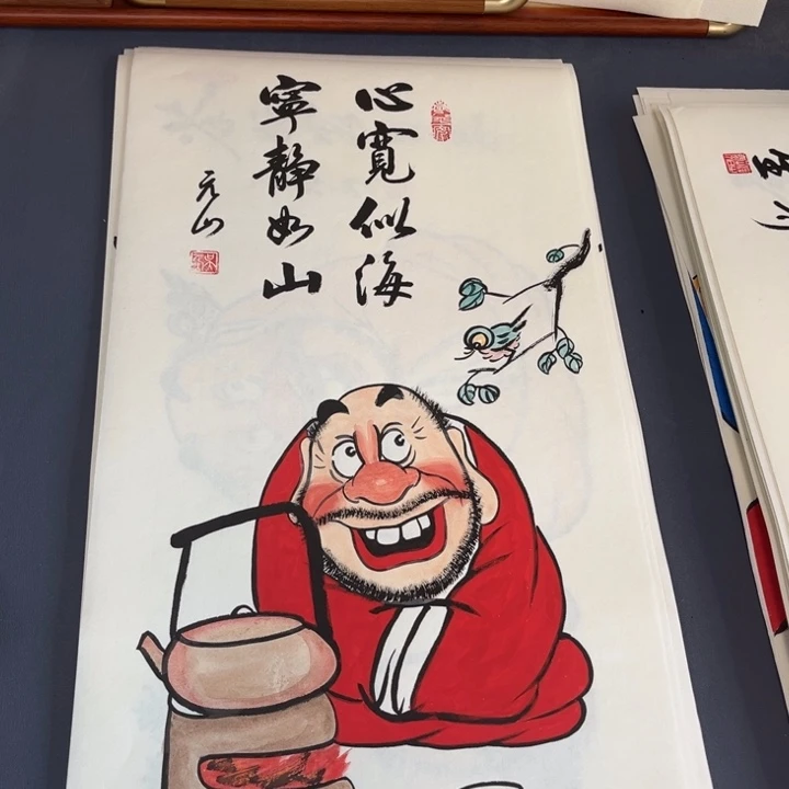 国画禅意画纯手绘作品