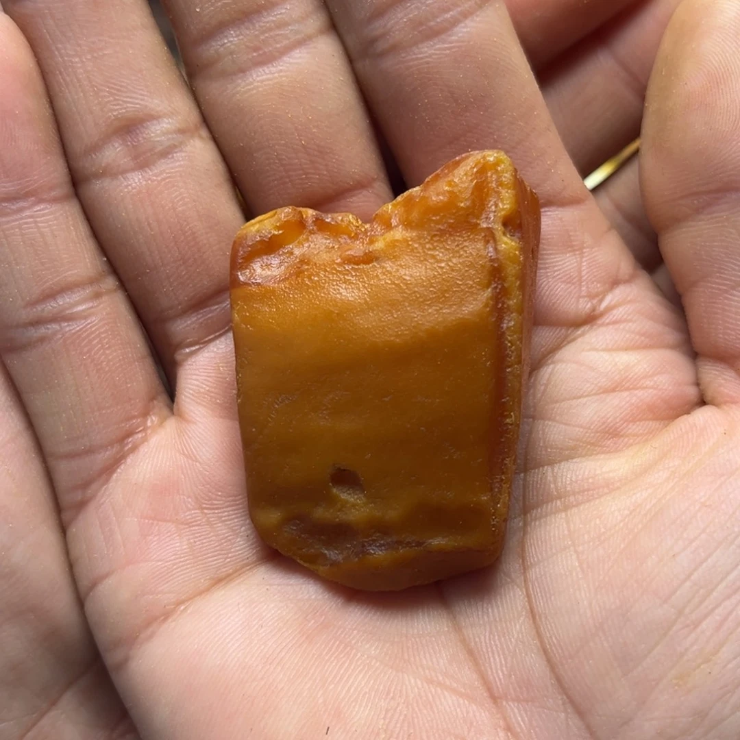 *****定制琥珀未镶嵌蜜蜡定制随型指环